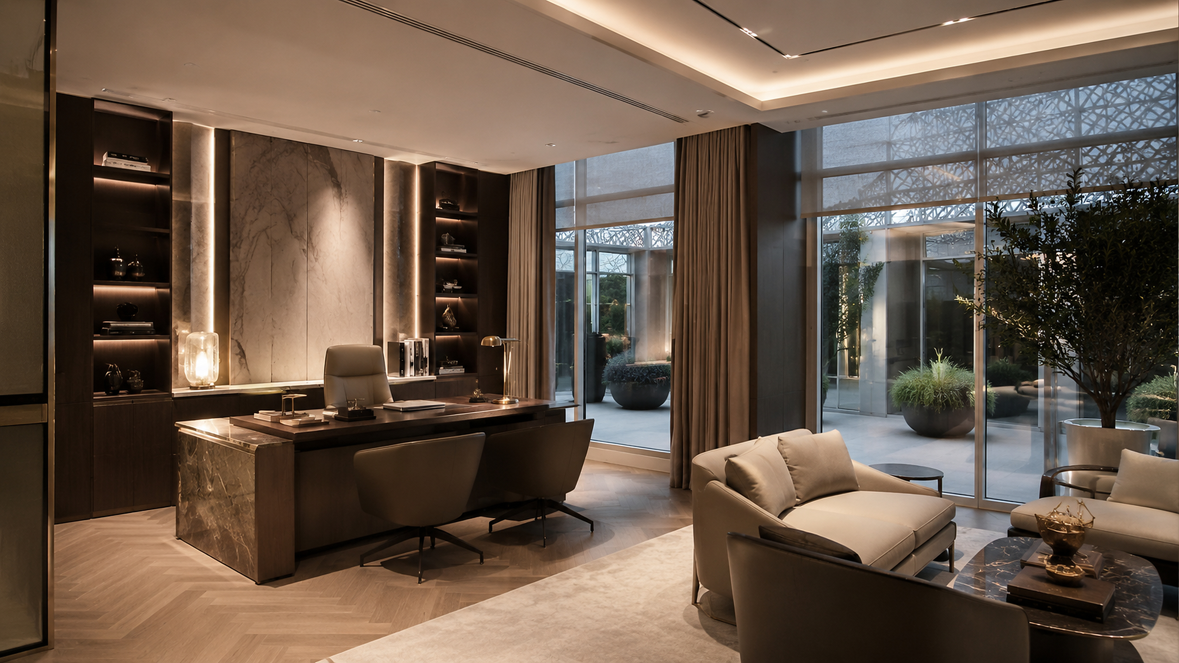 Modern private office fit-out reference